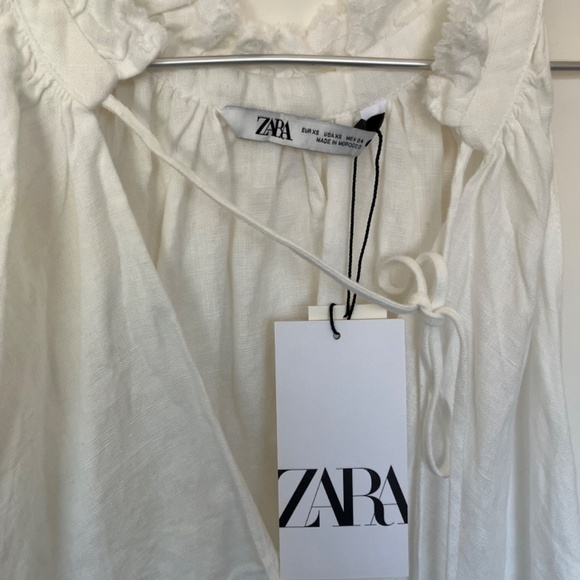 FRAYED LINEN TOP - Picture 8 of 9